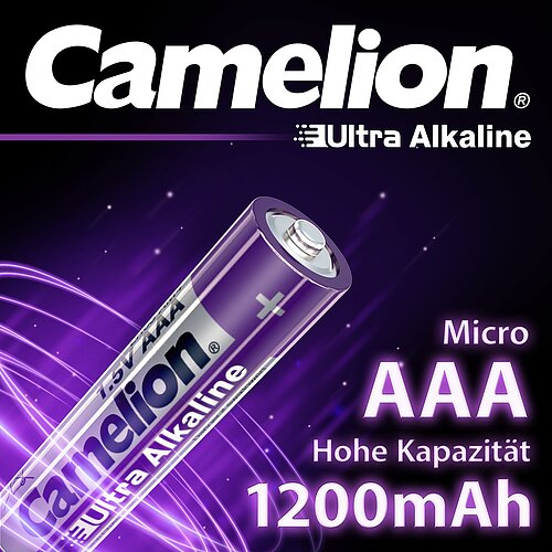 100x Camelion Ultra AAA Micro LR03 Alkaline Batterie