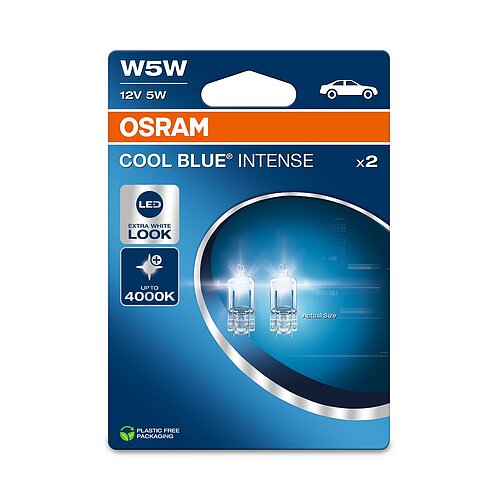 W5W 12V W2.1x9.5d 5W Cool Blue INTENSE NextGen. 4000K Blister 2St. OSRAM