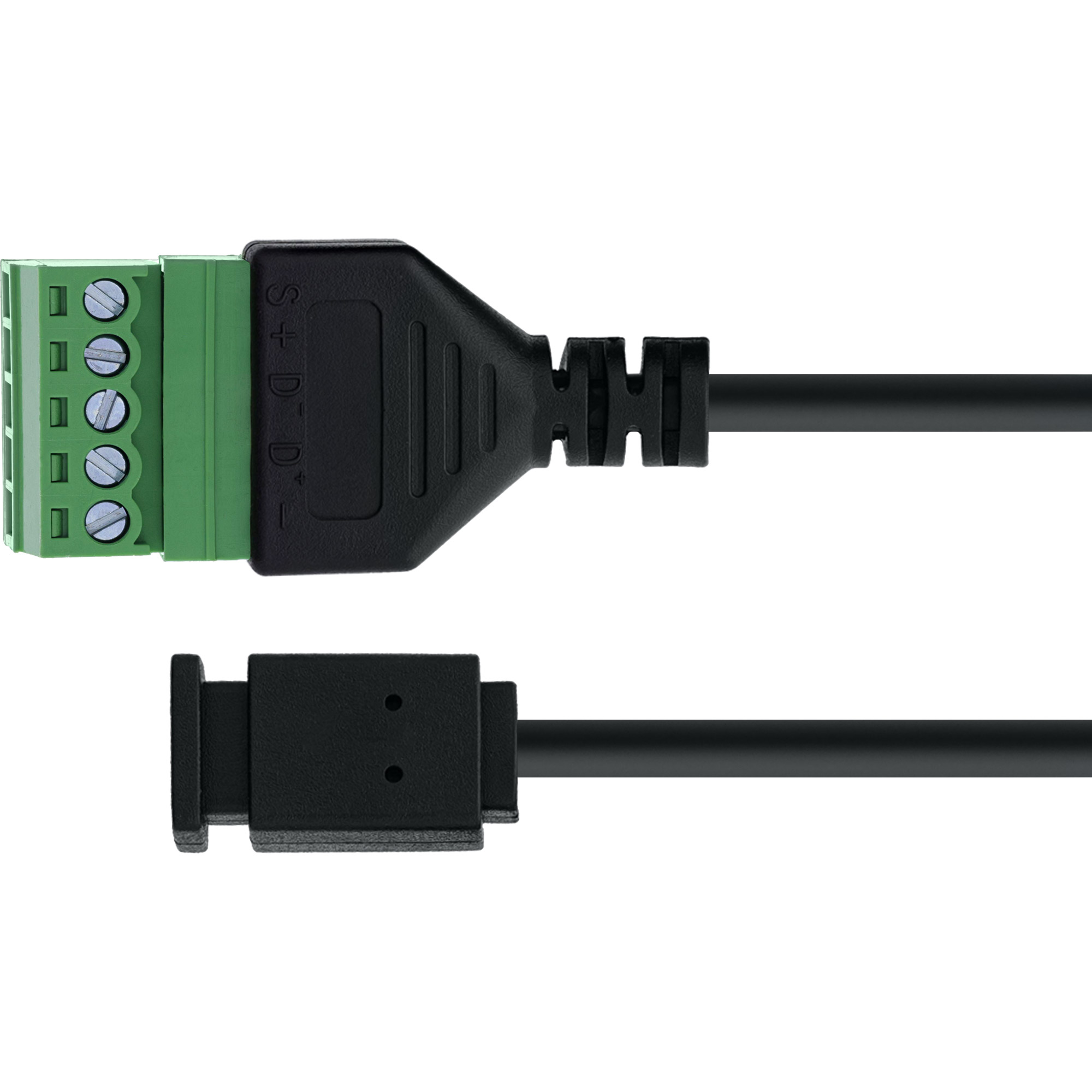 InLine® Mini-USB Buchse an Terminalblock, 5-polig, mit Kabel