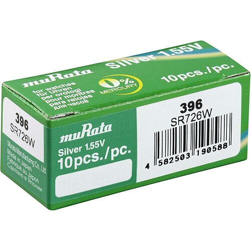 10x SR59 396 MultDrain Silberoxid Batterie Murata ex Sony 1,55 V