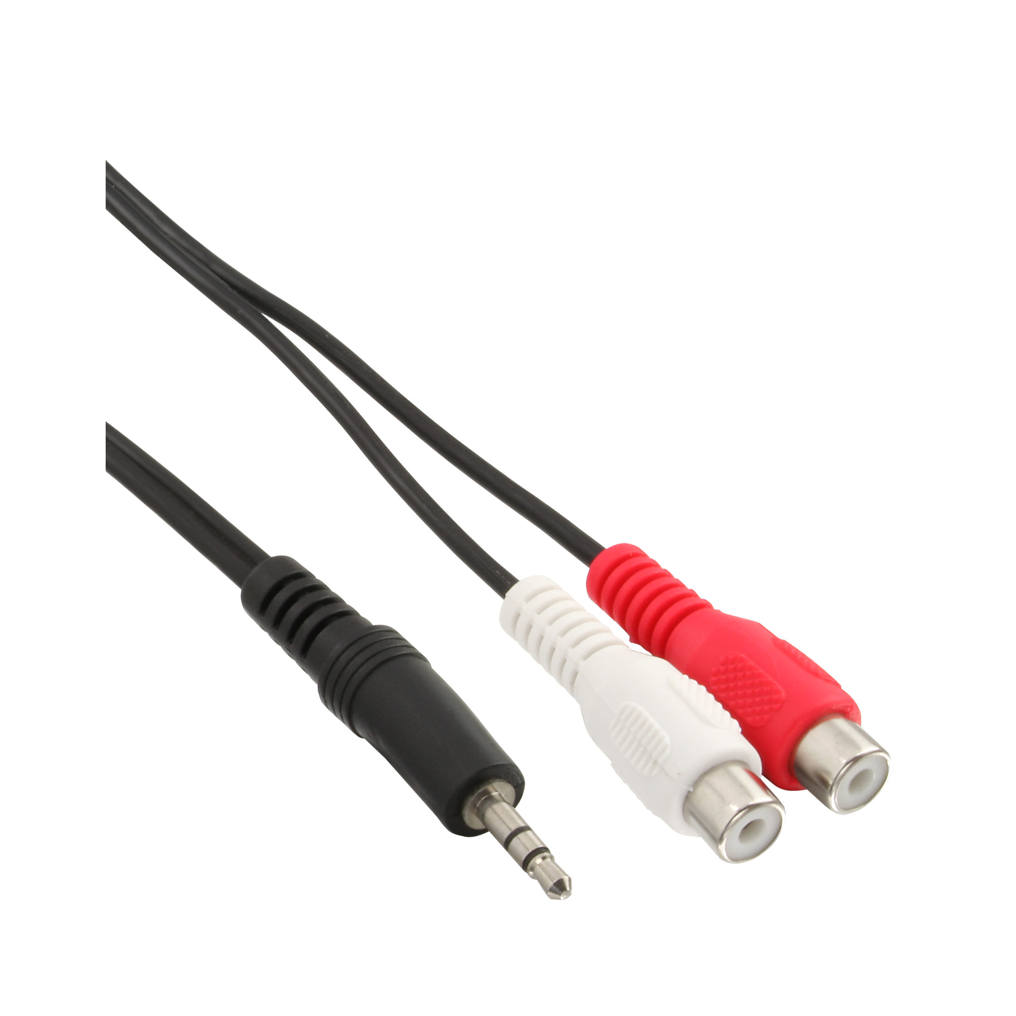 2m - Inline® Cinch/Klinke Kabel, 2x Cinch Buchse an 3,5mm Klinke Stecker 2m - Inline® Cinch/Klinke Kabel, 2x Cinch Buchse an 3,5mm Klinke Stecker