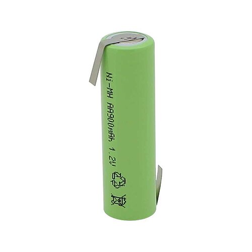 BP AA900P NiMH 900mAh AA Flattop mit Lötfahnen Z-Form