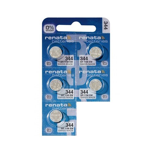 5x SR1136SW 344 Silberoxid Batterie Renata 1,55 V