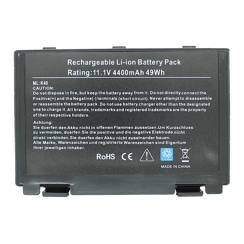 Laptopakku LiIon 11,1V 4400mAh ersetzt ASUS A32-F52 Laptopakku LiIon 11,1V 4400mAh ersetzt ASUS A32-F52