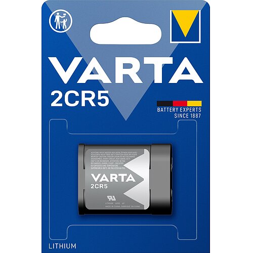 1x Varta Lithium 6V 2CR5 Batterie