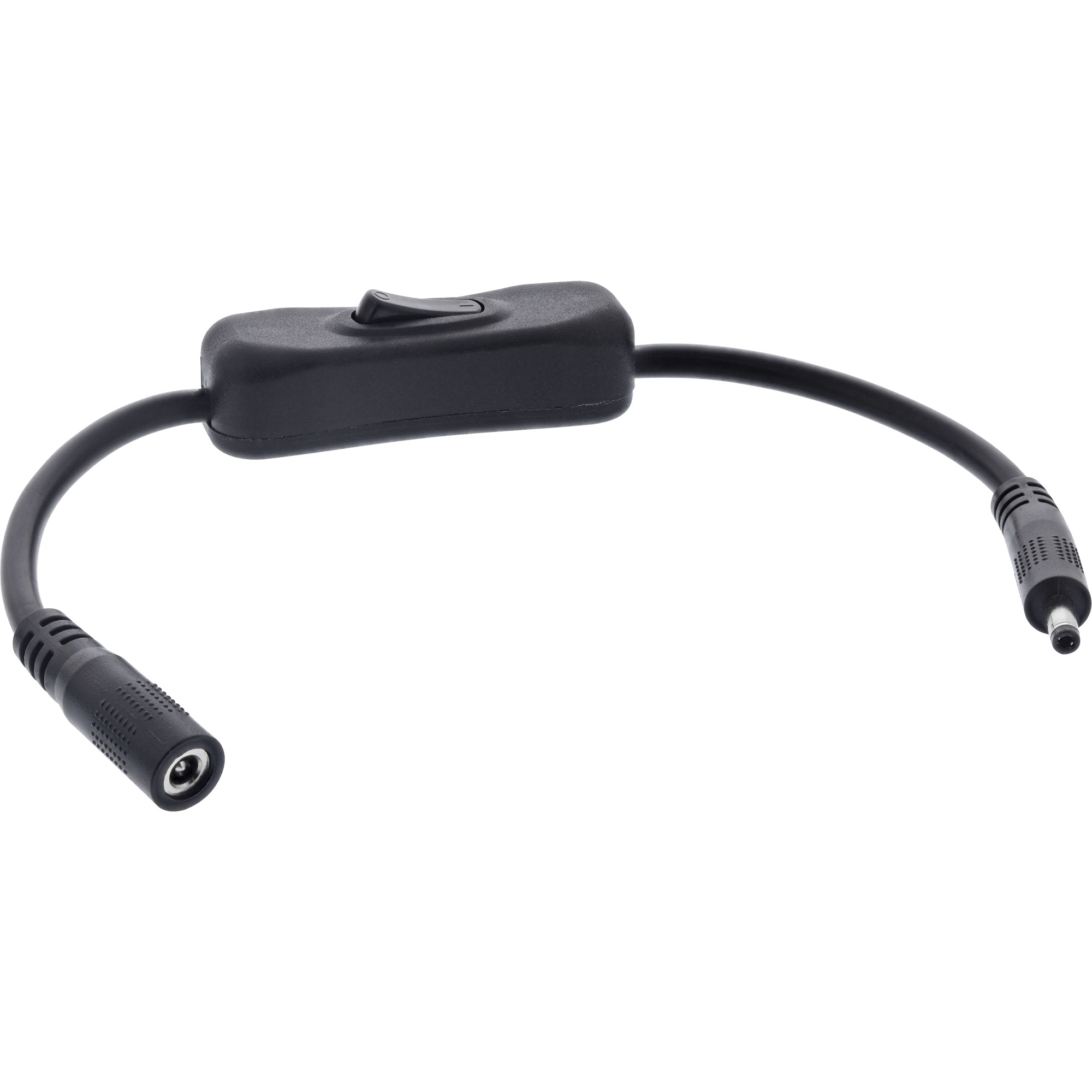 InLine® DC Kabel mit Schalter, DC ST/BU 4,0x1,7mm, AWG 18, schwarz, 0,20m InLine® DC Kabel mit Schalter, DC ST/BU 4,0x1,7mm, AWG 18, schwarz, 0,20m