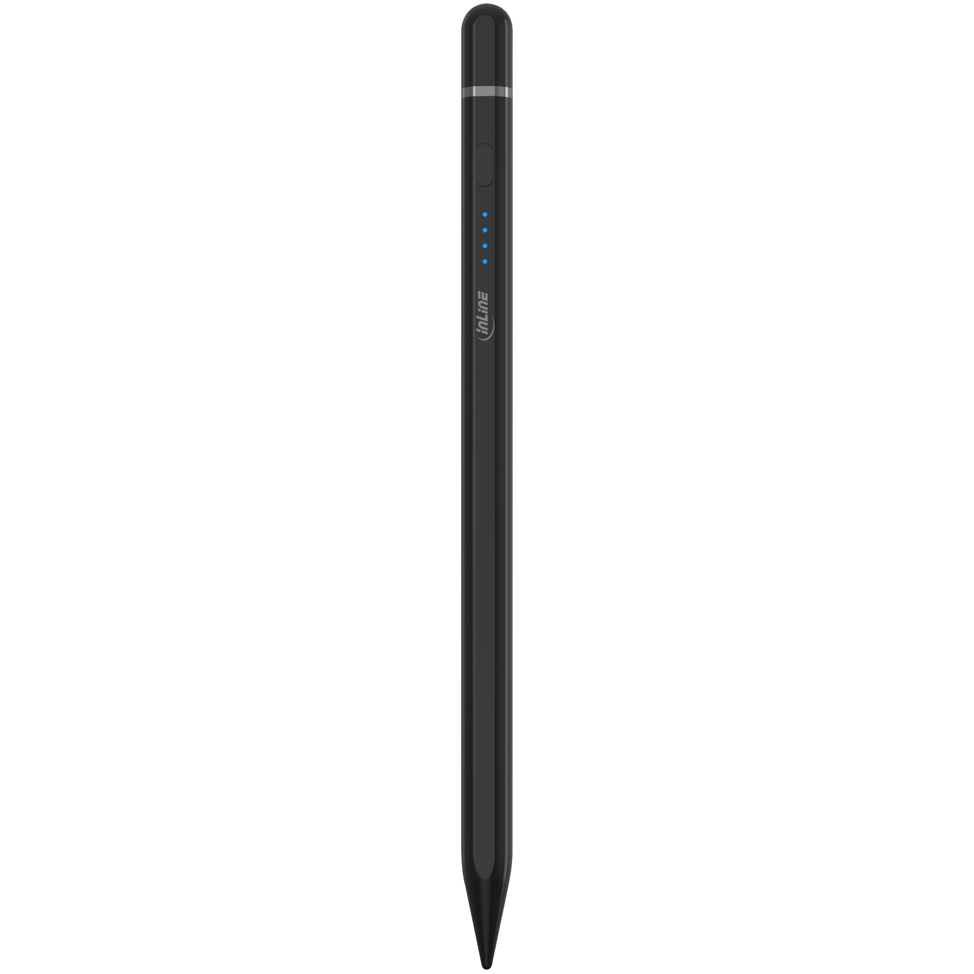 InLine® Stylus, Tabletstift für Apple iPads, mit Akku, USB-C, schwarz