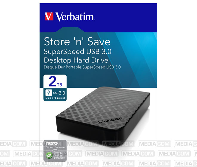 Festplatte 2TB, USB 3.0, 8.89cm (3.5''), schwarz Festplatte 2TB, USB 3.0, 8.89cm (3.5''), schwarz