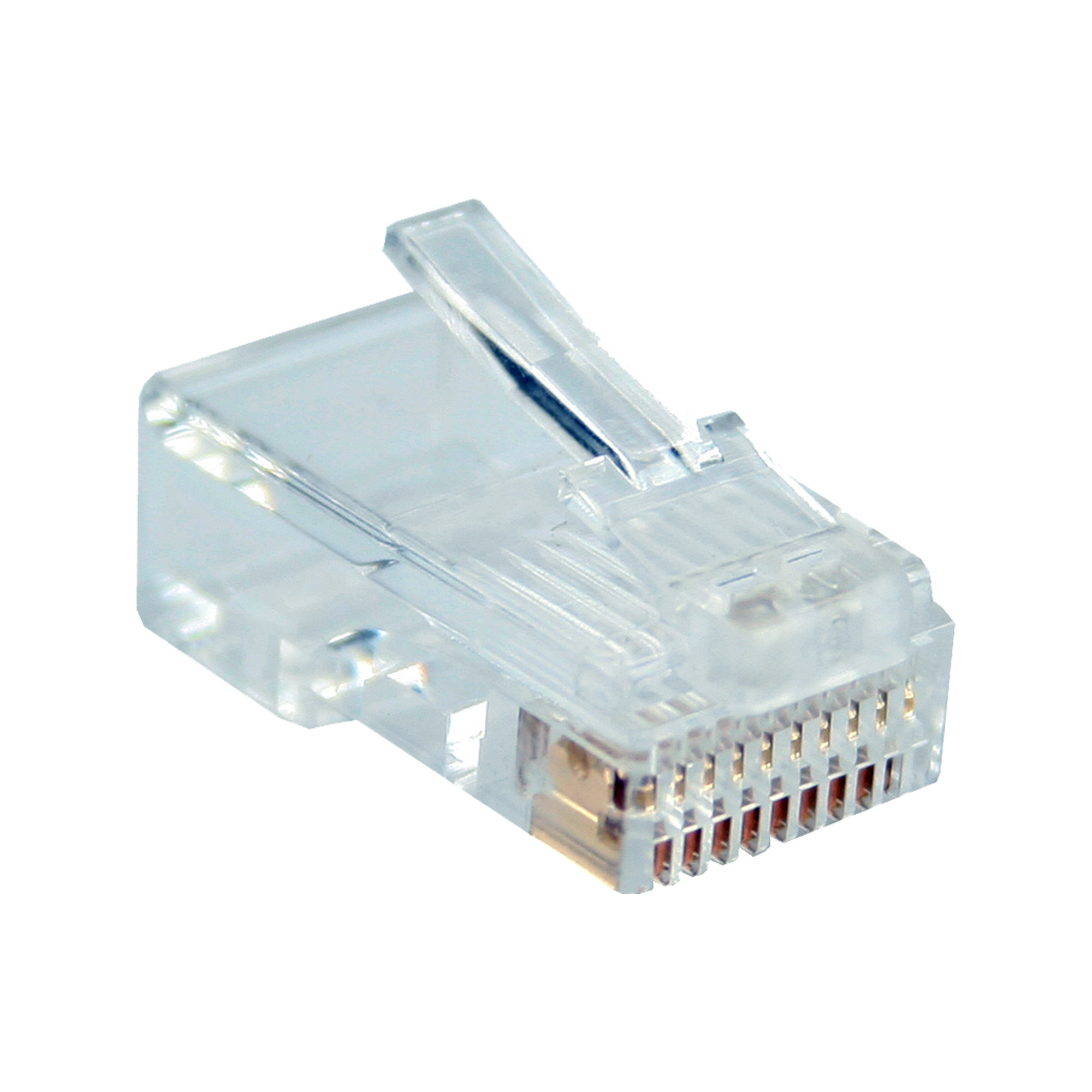 Inline® Modularstecker, 10P10C zum Crimpen (Westernstecker) auf Flachkabel, 10er