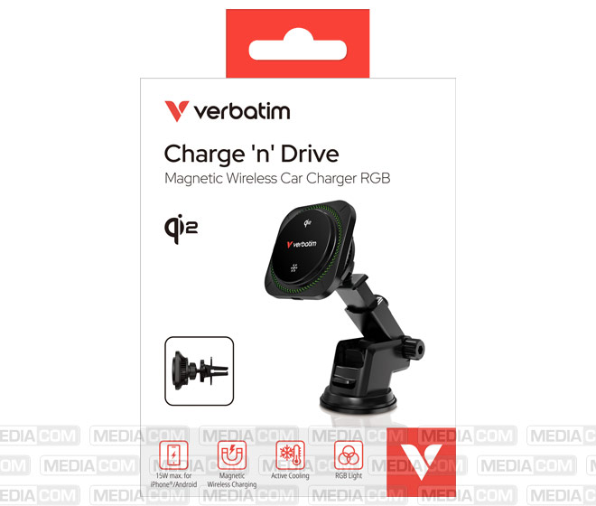 Wireless Charger, KFZ, Qi2, Magnetic, RGB, CND-01 Wireless Charger, KFZ, Qi2, Magnetic, RGB, CND-01