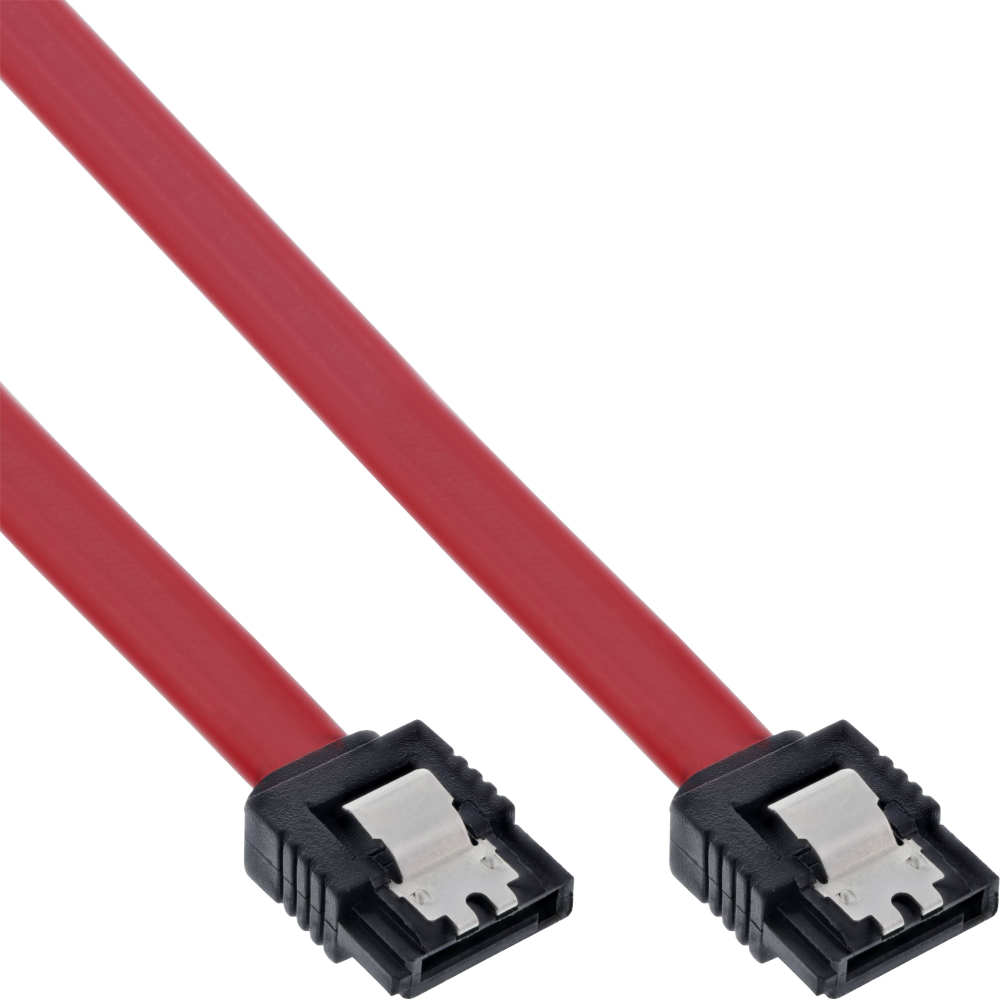 Inline® SATA Anschlusskabel, mit Sicherheitslasche, 0,7m
