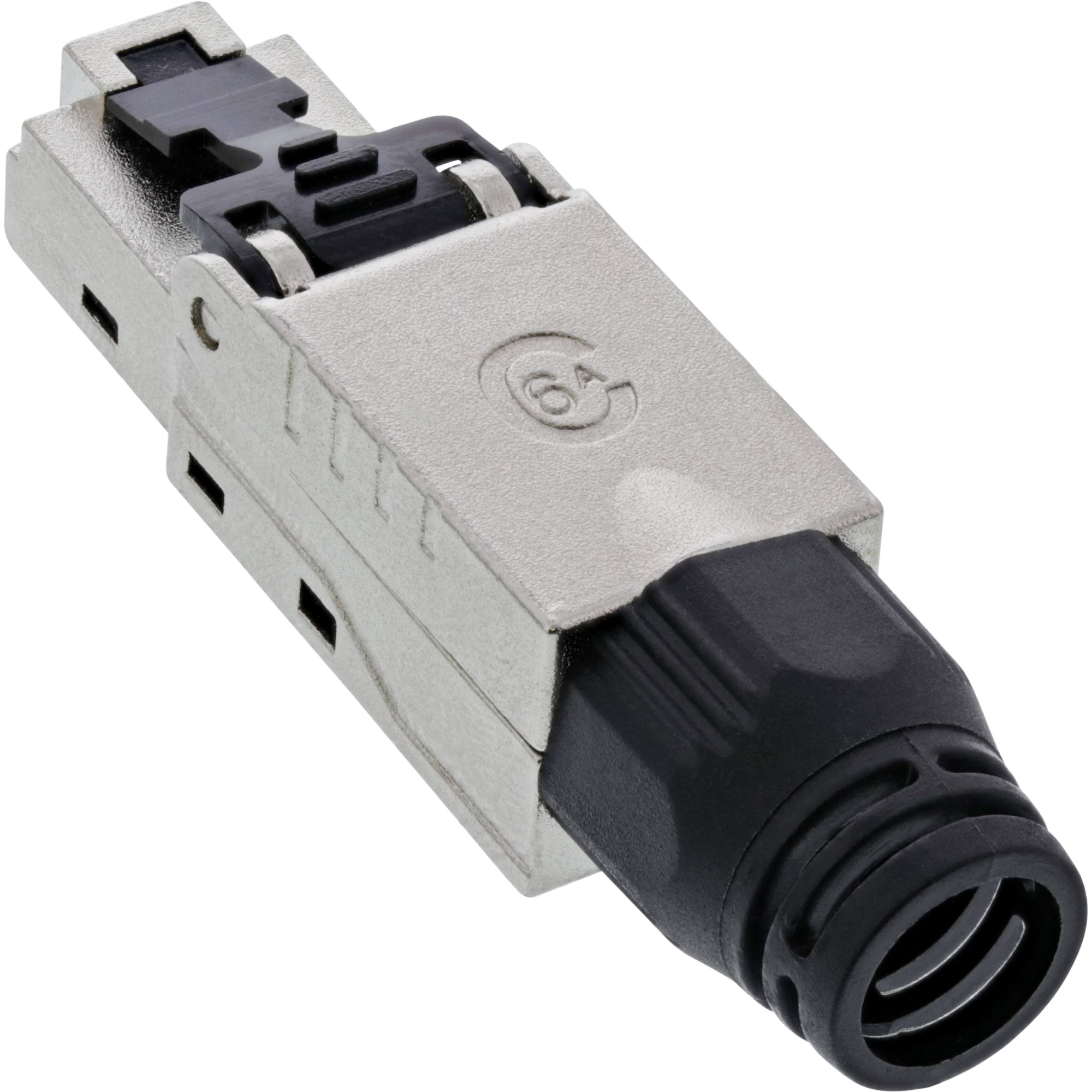 Inline® RJ45 Stecker Cat.6A 500MHz, feldkonfektionierbar, geschirmt, Schraubv.