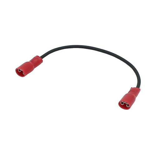 Verbindungskabel Faston-Buchse 4,8mm / 4,8mm 100mm Verbindungskabel Faston-Buchse 4,8mm / 4,8mm 100mm