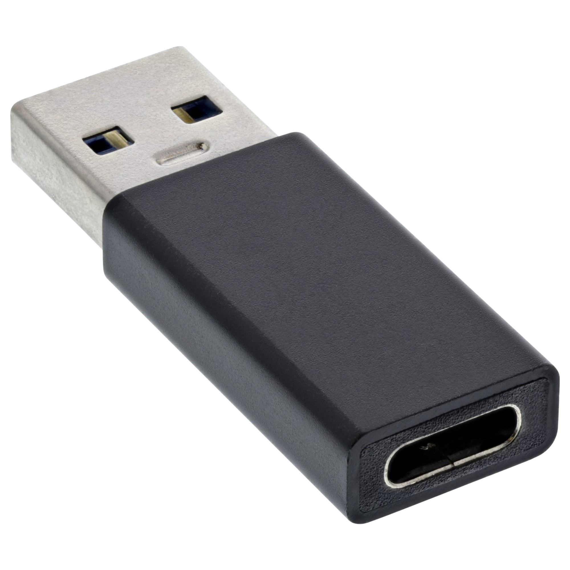 Inline® USB 3.2 Gen.2 Adapter, USB-A Stecker auf USB-C Buchse