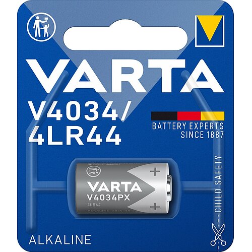 1x Varta V4034 4LR44 Alkaline 6V Batterie