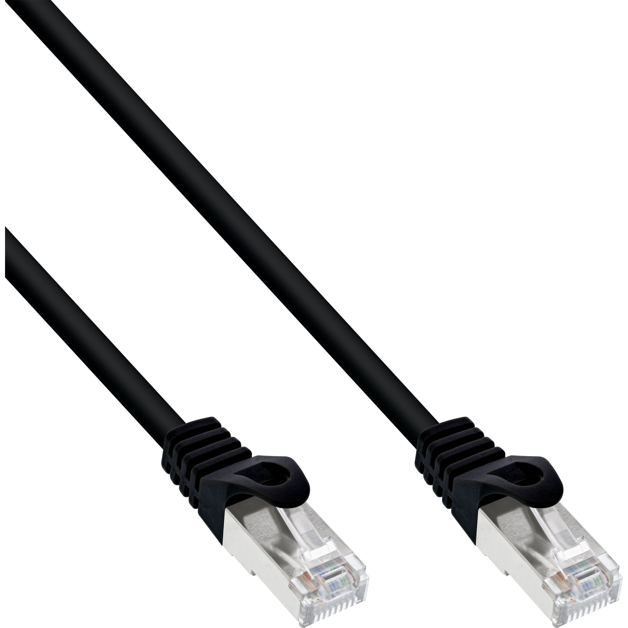 Inline® Patchkabel, F/UTP, Cat.5e, schwarz, 1m
