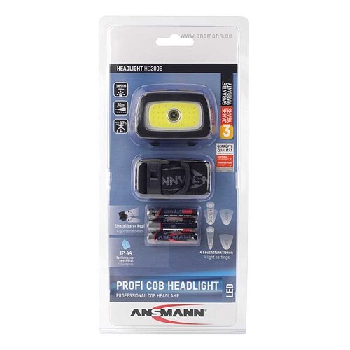 Ansmann Headlight HD200B 1600-0198