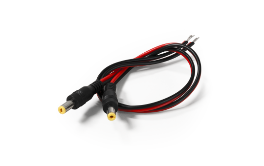 DC-Hohlstecker McPower 5,5x2,1mm, 30cm Kabel, 2er-Set