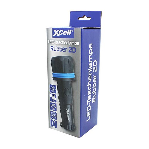 XCell LED-Taschenlampe Rubber 2D