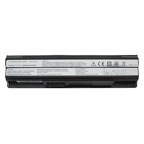 Laptopakku LiIon 11,1V 4400mAh schwarz ersetzt Medion 30011223