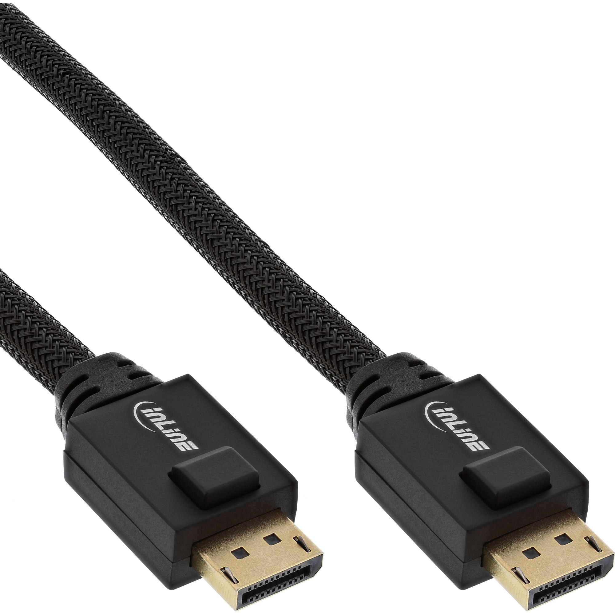 Inline® DisplayPort Aktiv-Kabel, 4K2K, schwarz, vergoldete Kontakte, 15m