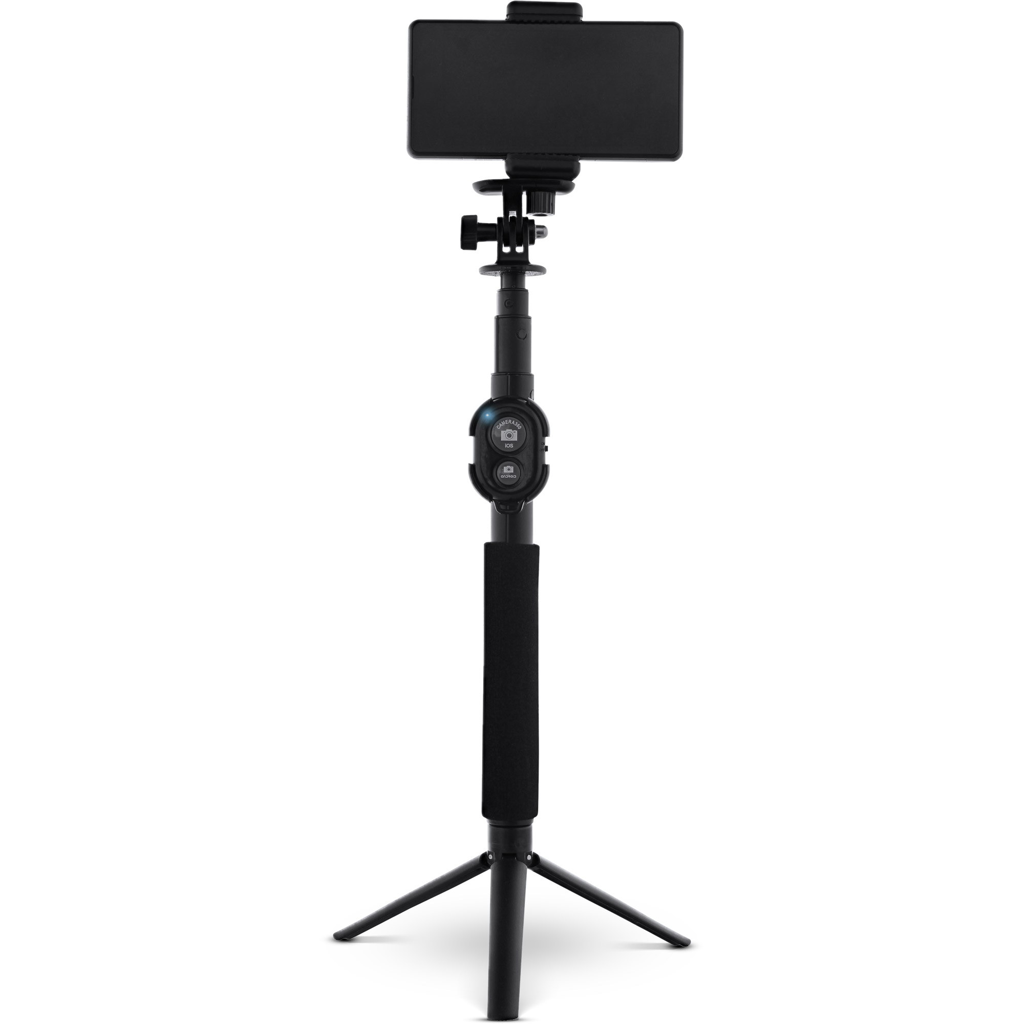 Inline® Selfie Stick / Mini Handy Stativ, Bluetooth Funkauslöser, Teleskop