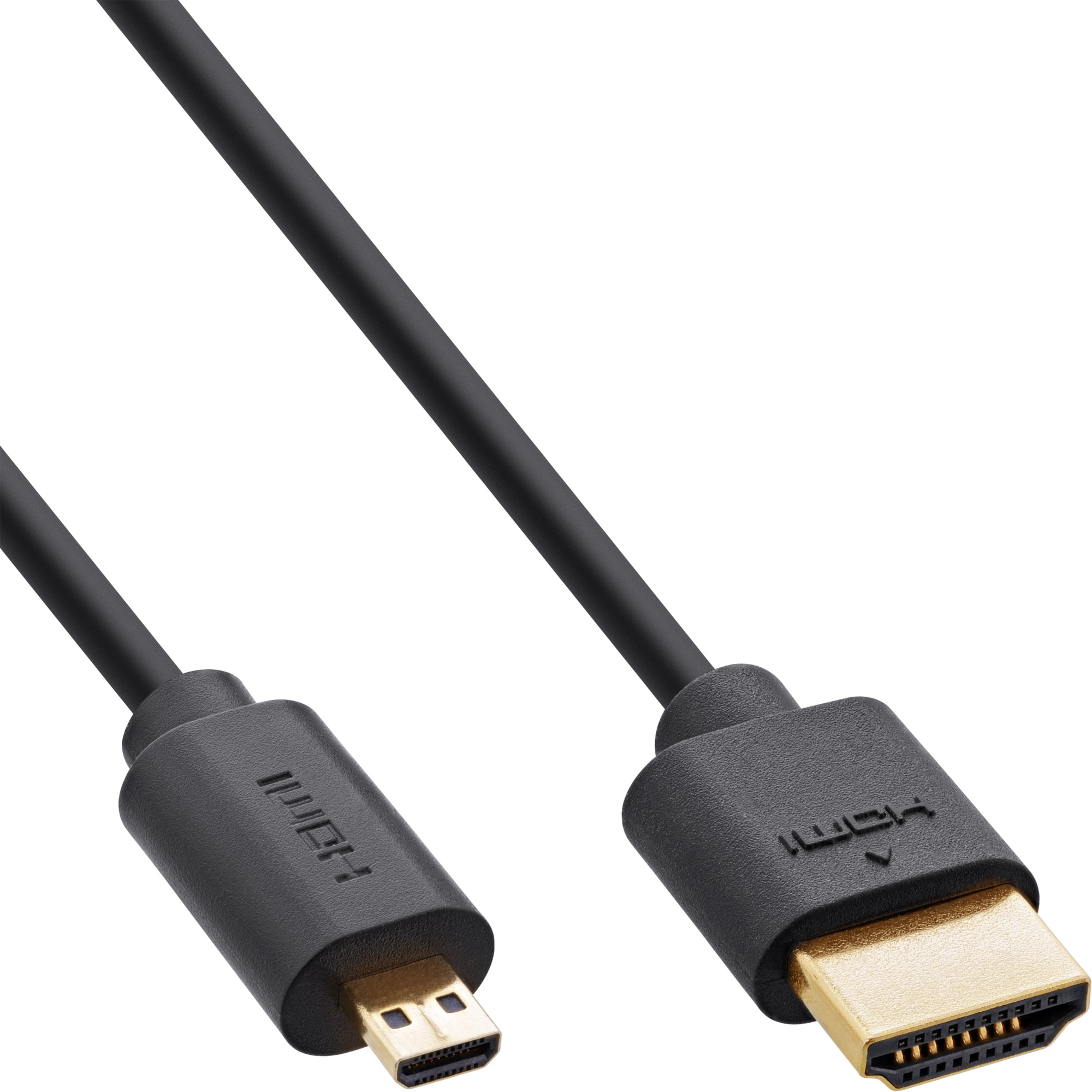 Inline® Slim Ultra High Speed HDMI Kabel, 8K4K, A St. / D St. (Micro), 2m Inline® Slim Ultra High Speed HDMI Kabel, 8K4K, A St. / D St. (Micro), 2m