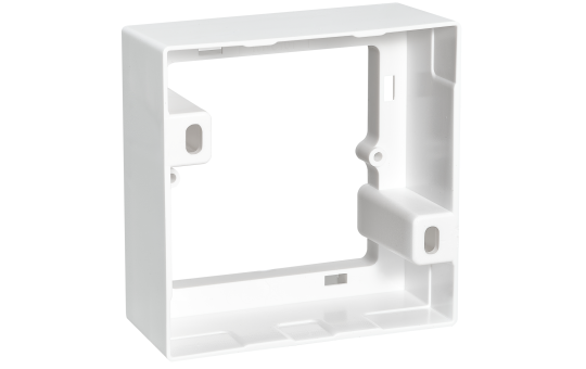 Aufputz-Rahmen McPower ''Flair'' 80x80x35mm, mit Montagebohrung Aufputz-Rahmen McPower ''Flair'' 80x80x35mm, mit Montagebohrung