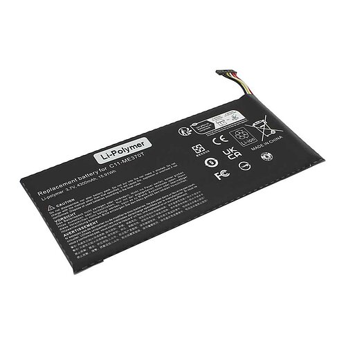 Laptopakku LiPoly 3,7V 4300mAh ersetzt Asus C11-ME370T Laptopakku LiPoly 3,7V 4300mAh ersetzt Asus C11-ME370T