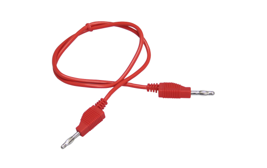 Messleitung McPower, 150cm, rot, 1mm², PVC, 2x 4mm Bananenstecker