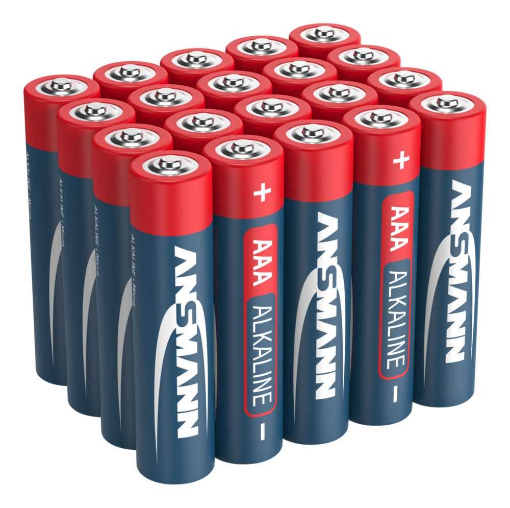 Ansmann Red AAA Micro LR03 Alkaline Batterien - 20er Verpackung Ansmann Red AAA Micro LR03 Alkaline Batterien - 20er Verpackung