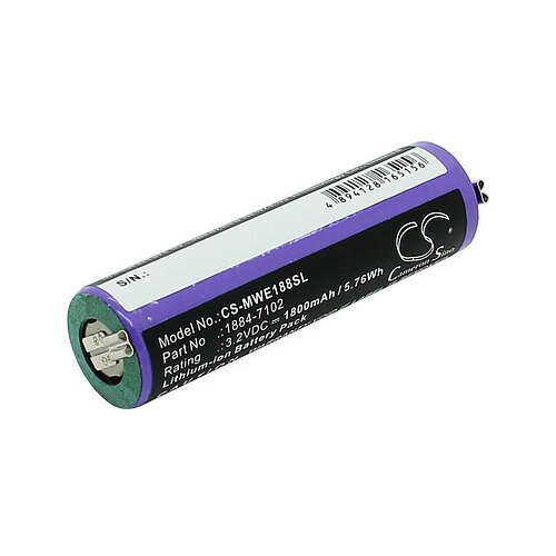 Rasiererakku LiFePO4 3,2V 1800mAh ersetzt Moser 1884-7102 Rasiererakku LiFePO4 3,2V 1800mAh ersetzt Moser 1884-7102