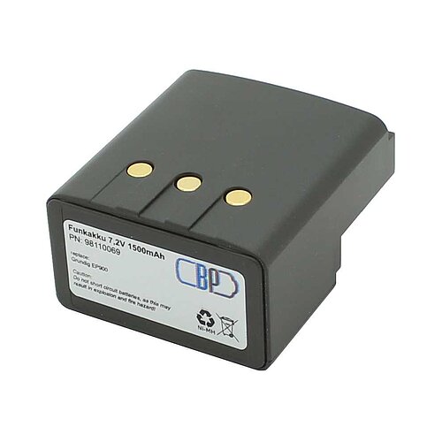 Funkakku NiMH 7,2V 1500mAh passend für Grundig EP900 Funkakku NiMH 7,2V 1500mAh passend für Grundig EP900