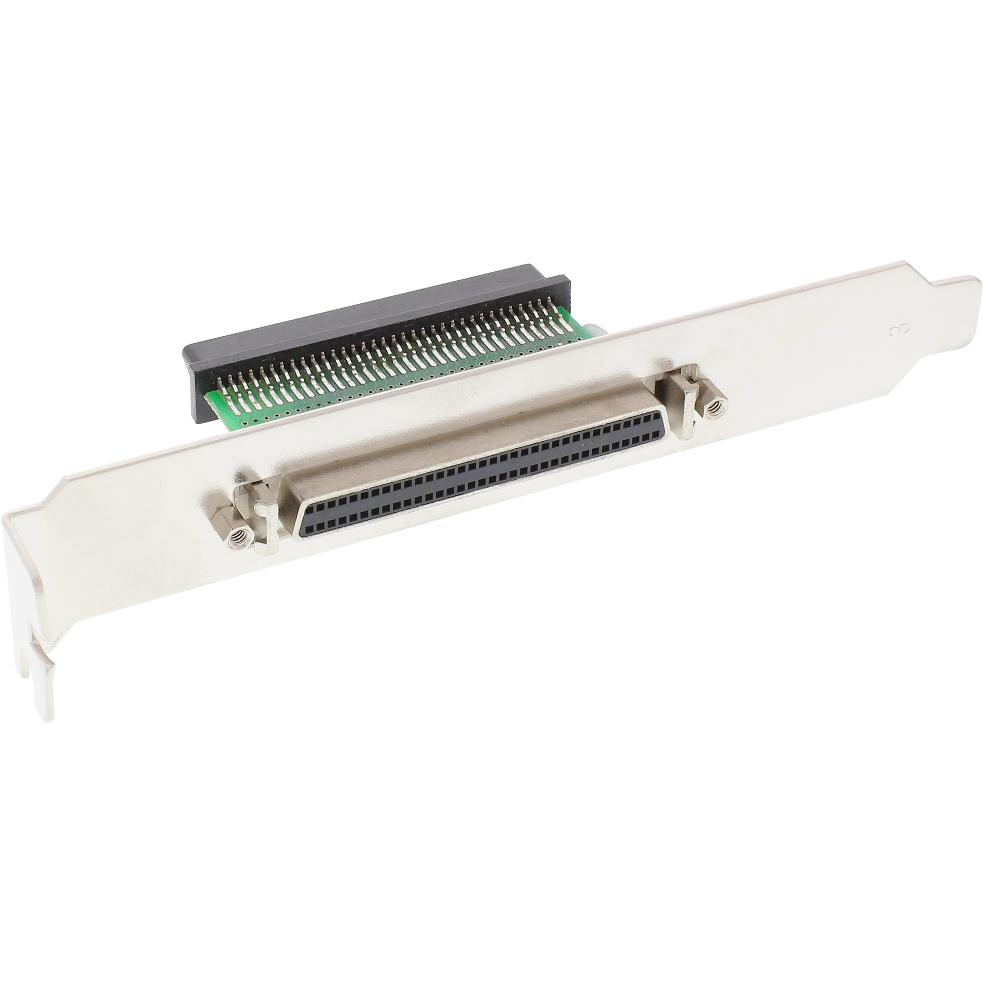 Inline® SCSI III U320 Slotblech, 68pol mini Sub D Buchse / Buchse, innen/außen