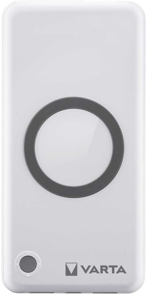 Akku Powerbank, 10.000mAh, Wireless, weiss