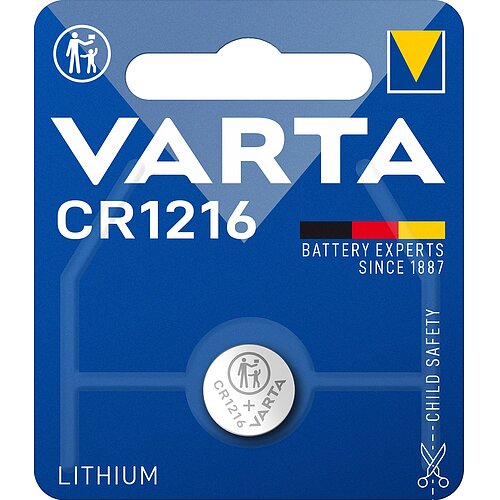 100x Varta CR1216 Lithium Knopfzelle 3V Batterie