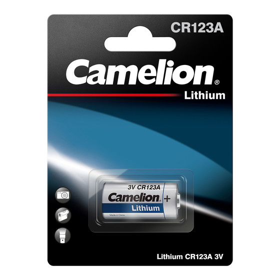 Camelion Lithium 3V CR123A CR17345 Batterie - 1er Verpackung