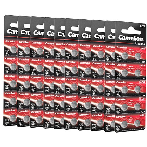 100x Camelion AG8 LR55 LR1121 391 1.5V Alkaline Knopfzelle