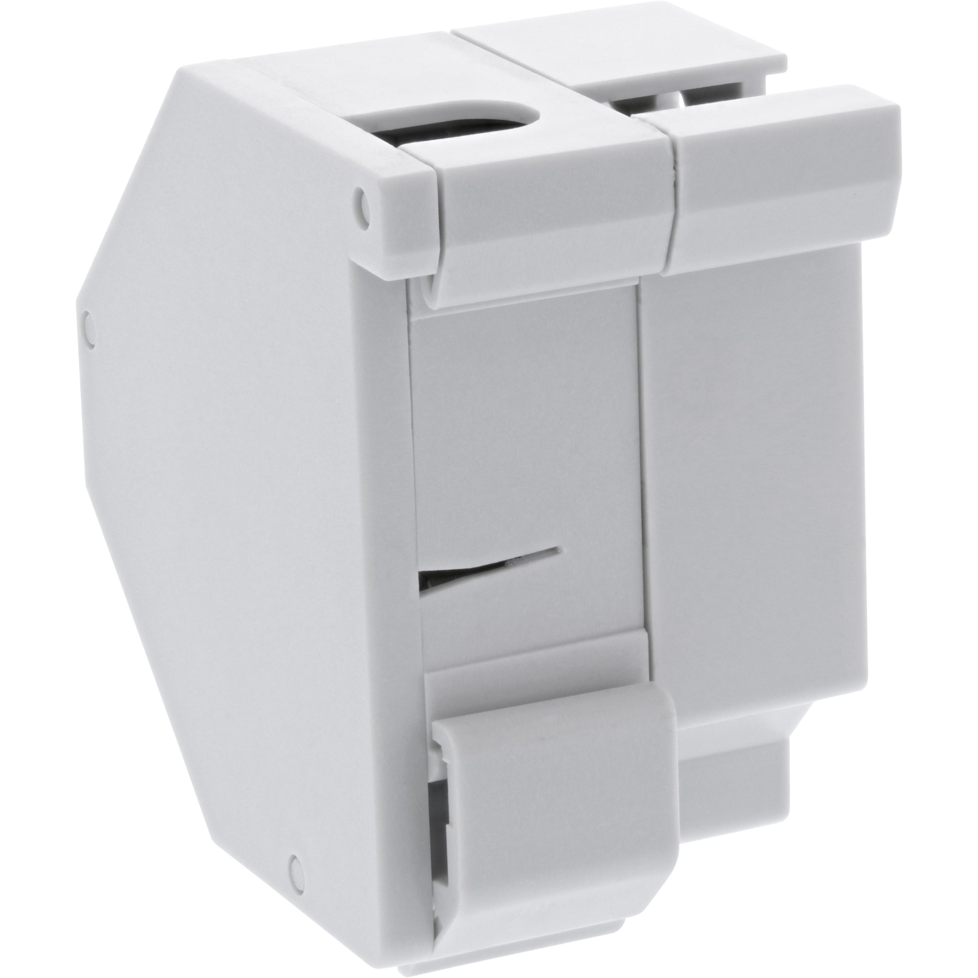 Inline® Keystone SNAP-In LWL Keystone Modulhalter, 1-fach für Hutschiene