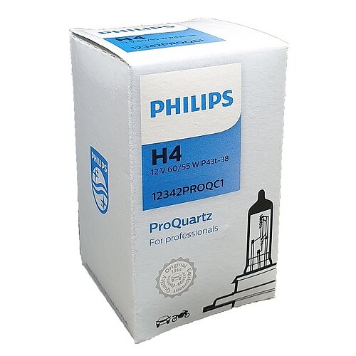 PHILIPS H4 12V 60/55W P43t 12342 ProQuartz 1Stück
