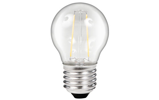LED Filament Tropfenlampe McShine ''Filed'', E27, 2W, 260Lm, warmweiß, klar