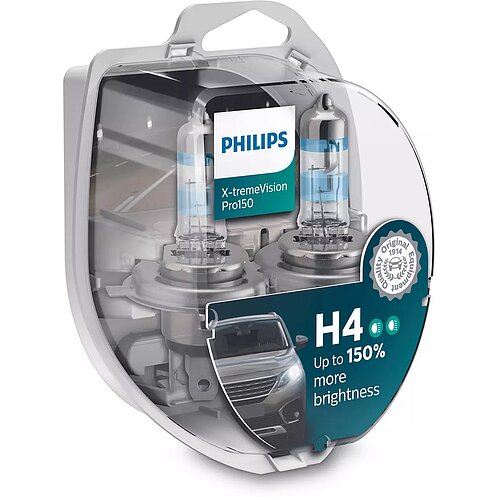 Philips H4 12V 60/55W P43t-38 X-tremeVision Pro150 2 Stück