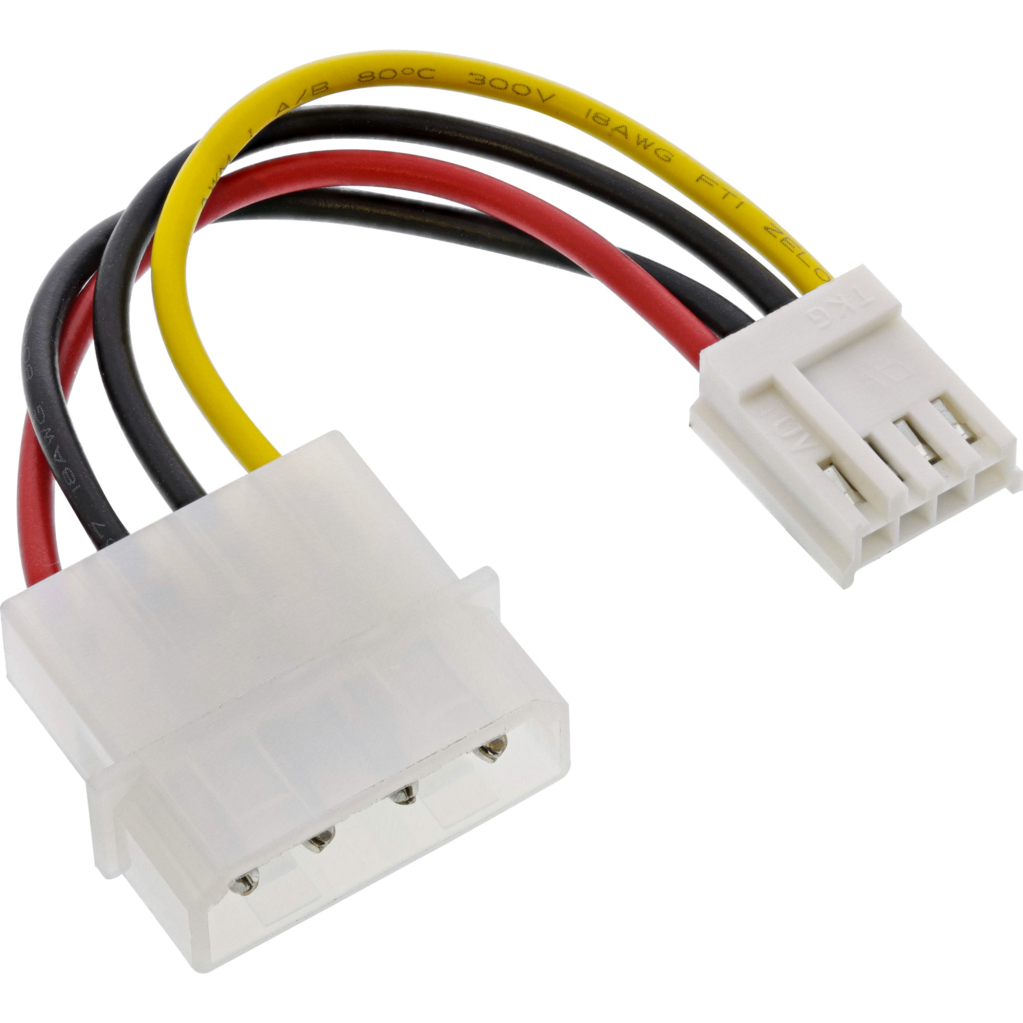 Inline® Stromadapter, 13,34cm (5,25") Buchse zu 8,89cm (3,5") Stecker, 0,06m