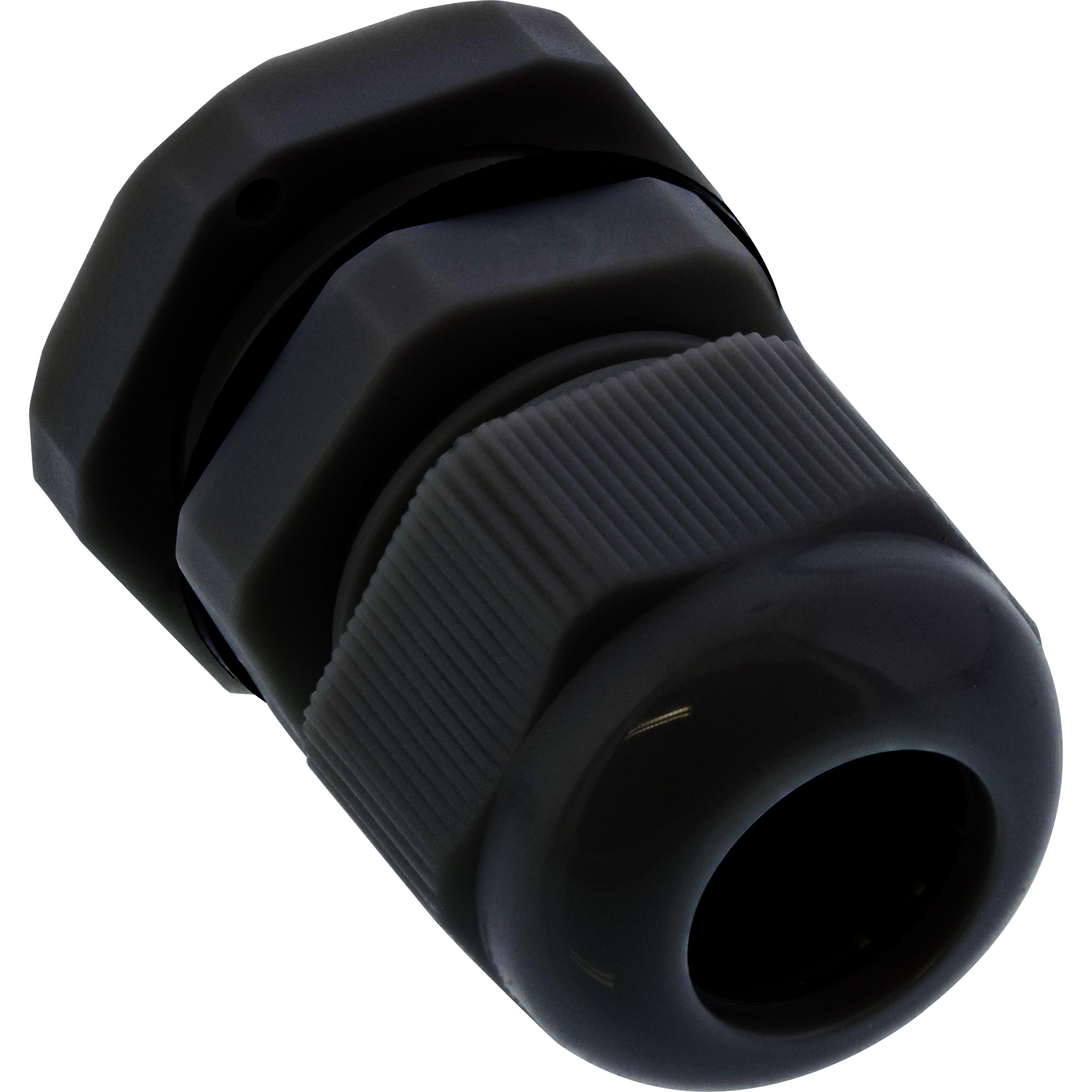 Inline® Kabeldurchführung PG 7 Nylon IP68 3,5-6mm, schwarz, 10 Stück