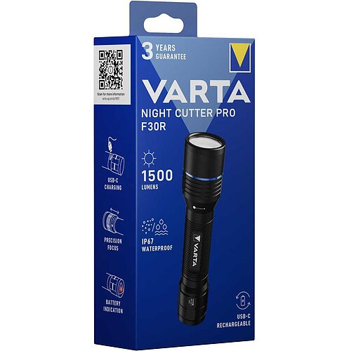 Varta 18921 Night Cutter Pro F30R mit Akku