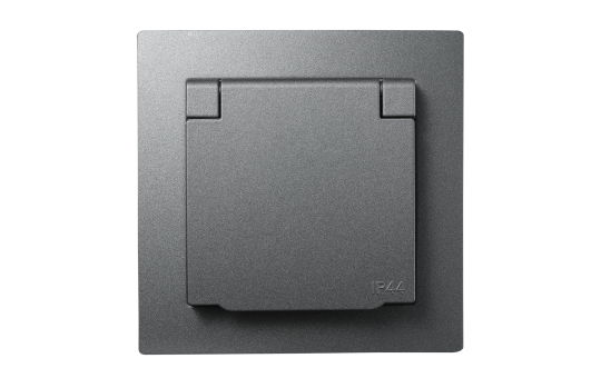 Schutzkontakt-Steckdose McPower ''Flair'' 250V/16A, UP, IP44, Steckanschluss