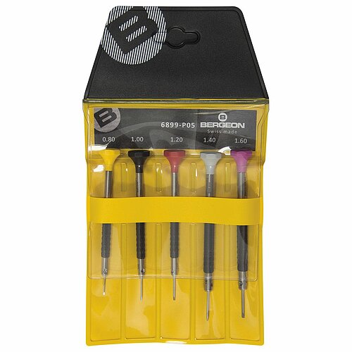 Bergeon - 5 ergonomische Schraubendreher 6899-P05