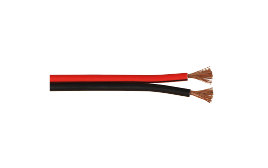 Lautsprecherkabel 10m-Ring, 2x2,5mm, schwarz/rot
