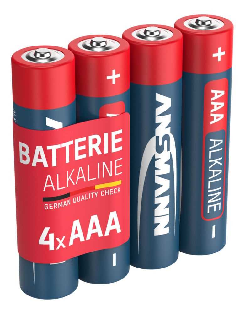 Ansmann Red AAA Micro LR03 Alkaline Batterien - 4er Verpackung Ansmann Red AAA Micro LR03 Alkaline Batterien - 4er Verpackung