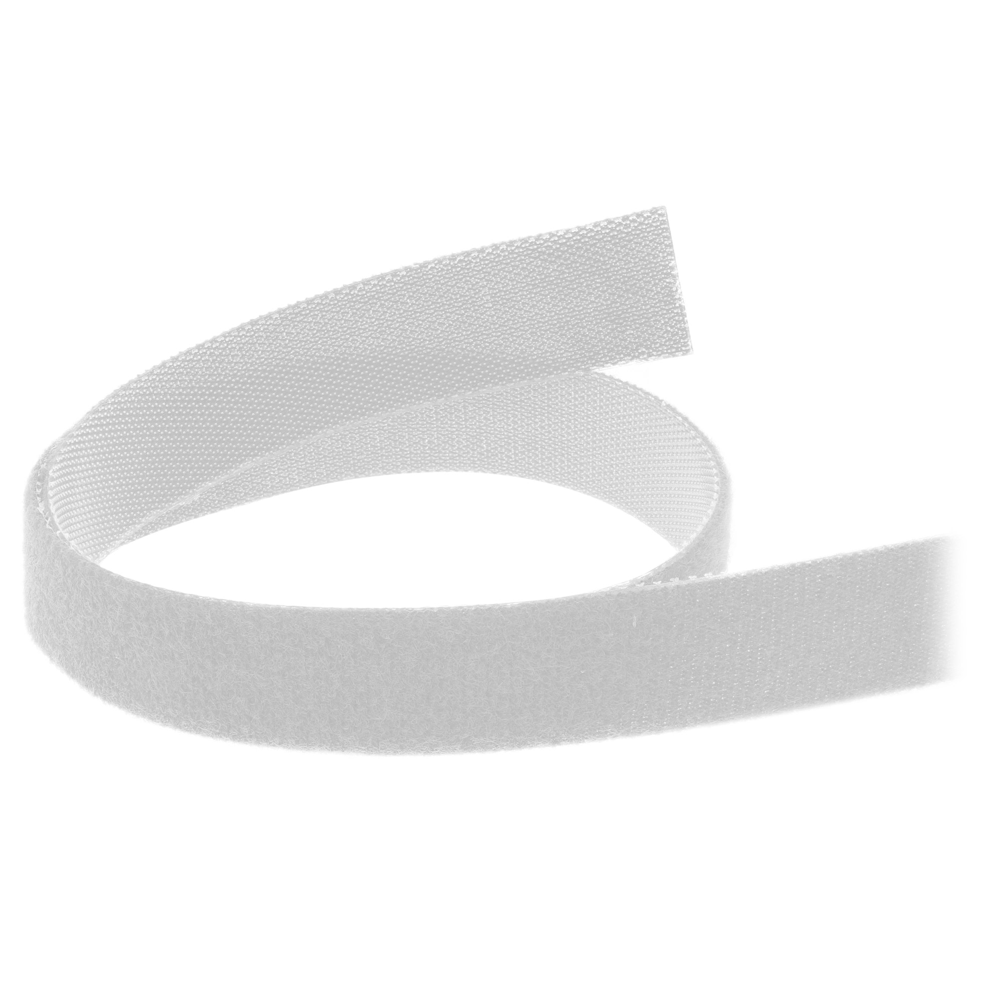 Inline® Kabelbinder, Klettband 16mm, weiß, 10m
